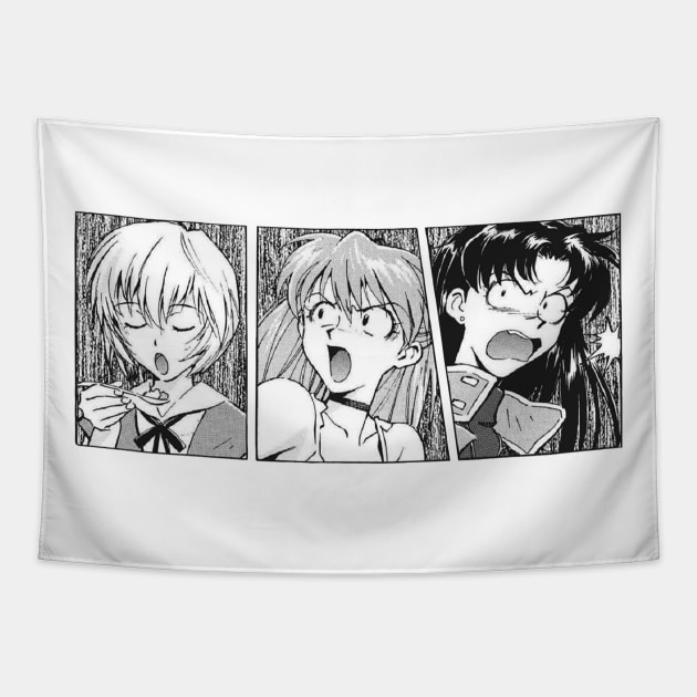 Rei, Asuka and Misato Tapestry by hole