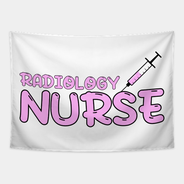 Radiology Nurse Pink Tapestry by MedicineIsHard