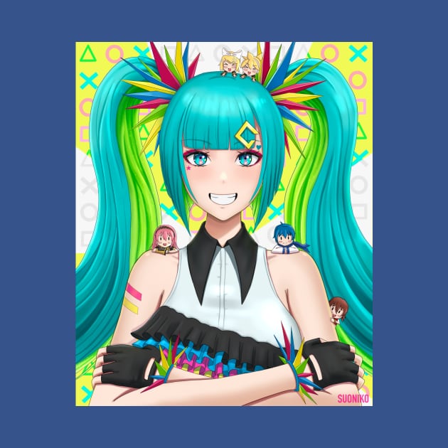 Colorful miku by SUONIKO