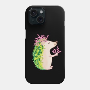 cute plant hedgehog Phone Case