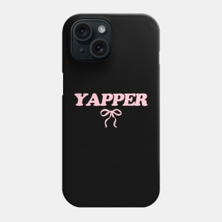 Yapper Y2k Tee, Y2K Slogan Shirt, Coquette Aesthetic Phone Case