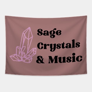 sage, crystals & music Tapestry