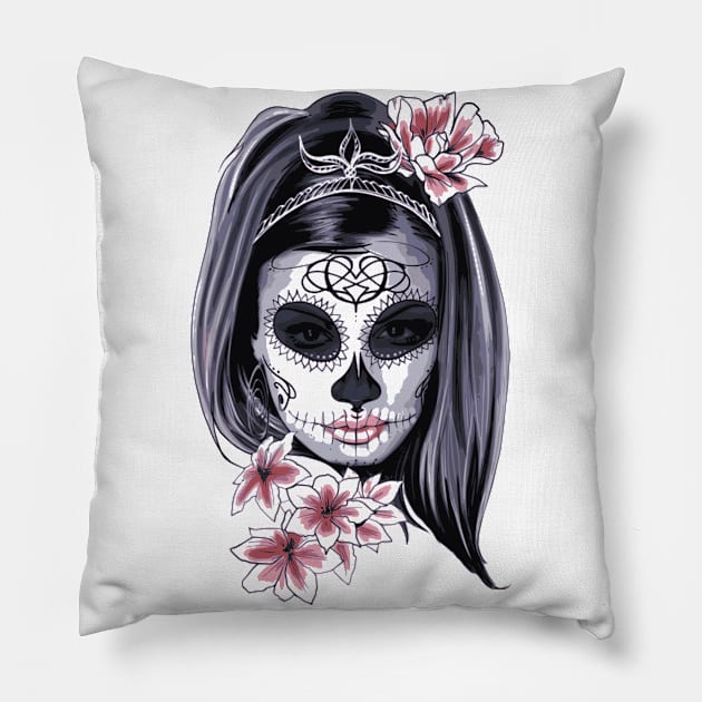 Caveira Mexicana Pillow by Medita na Cor