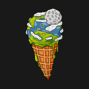 Melting earth ice cream T-Shirt