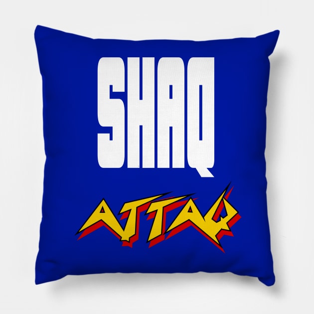 Shaq Attaq Pillow by Buff Geeks Art