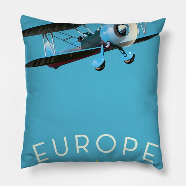 European Plane Pillow by nickemporium1