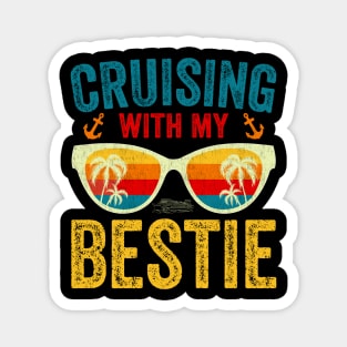 Cruising with my bestie friends cruise Magnet