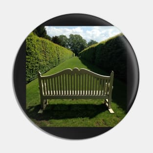 Garden Bench, Hardwick Hall Pin