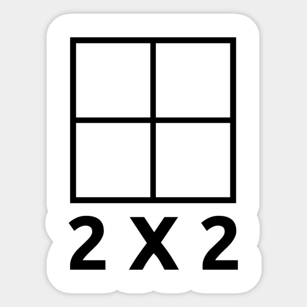 2x2 Rubiks Cube Sticker Teepublic Uk