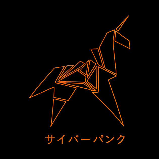 Blade Runner Unicorn (Orange) by VanHand