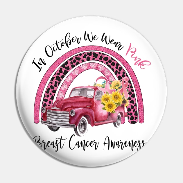 In October We Wear Pink Breast Cancer Awareness Pin by little.tunny