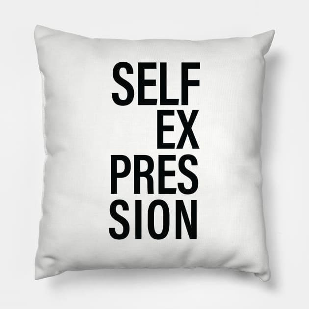 SELF EXPRESSION Pillow by The Steve Store