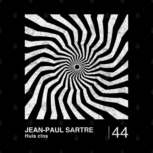 Jean-Paul Sartre / Minimalist Graphic Design Fan Artwork by saudade