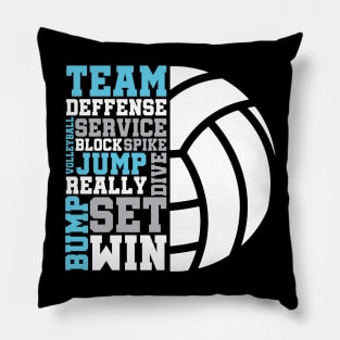 Volleyball Words Pillow