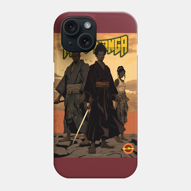 Three The Edo Way Variant #1 Phone Case by Afro-Manga