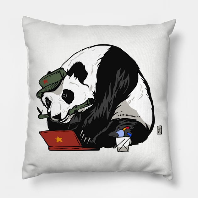 Agent Panda Pillow by Thomcat23