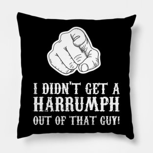 Blazing Saddles - I Didn't Get A Harrumph Outta That Guy Pillow