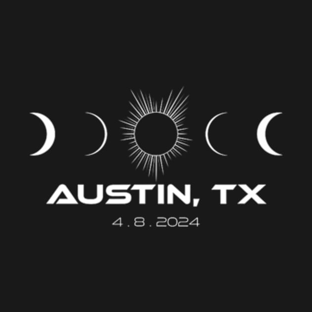 Total Solar Eclipse Austin Texas - April 2024 by SanJKaka