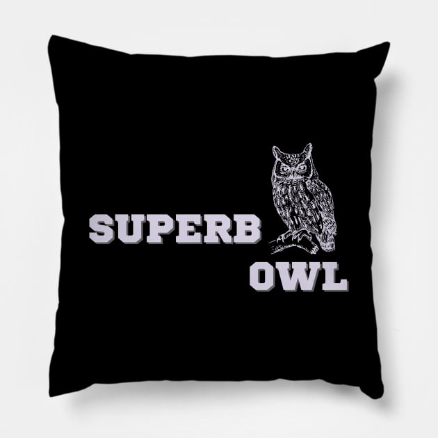 Superb Owl Pillow by nakarada_shop