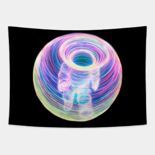 Illustration Colorful Planet Tapestry