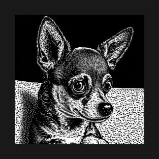 Chihuahua in Pen and Ink T-Shirt