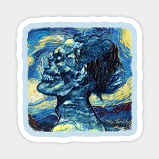 Zombie Van Gogh Style Magnet