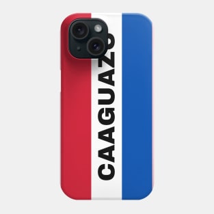 Caaguazú City in Paraguay Flag Colors Phone Case