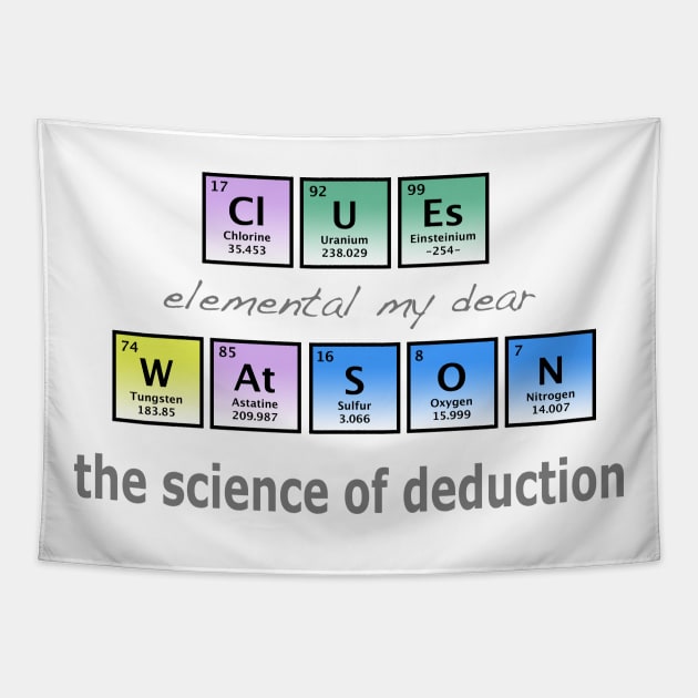 Sherlock Holmes - The Science of Deduction Tapestry by The Blue Box