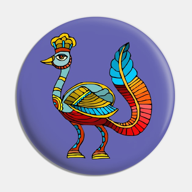 Proud Ostrich Pin by Oceana Studios