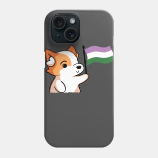 Genderqueer Pride - Corgi Version Phone Case