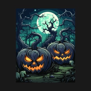 Halloween Art, Pumpkin Art, Pumpkin face T-Shirt
