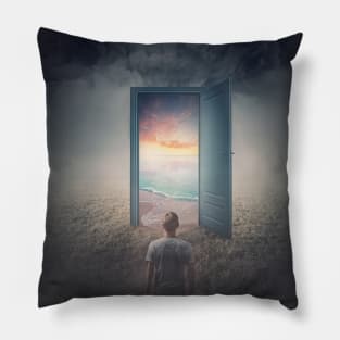 door to the sea Pillow