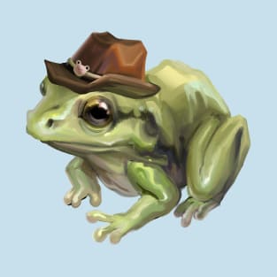 Frog cowboy painterly T-Shirt