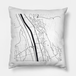 Vaduz Map City Map Poster Black and White, USA Gift Printable, Modern Map Decor for Office Home Living Room, Map Art, Map Gifts Pillow