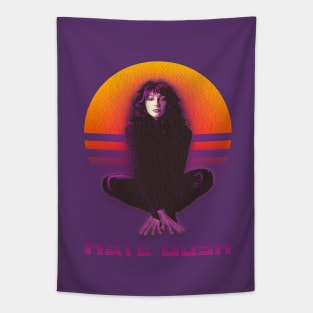 Vintage Retrowave Kate Bush Fanart Design Tapestry