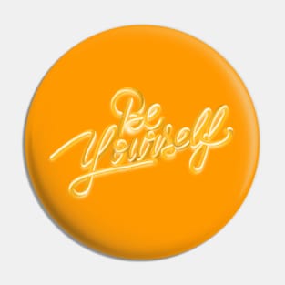 Be yourself 3D gold 6 Pin