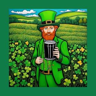 Folk Art Leprechaun T-Shirt