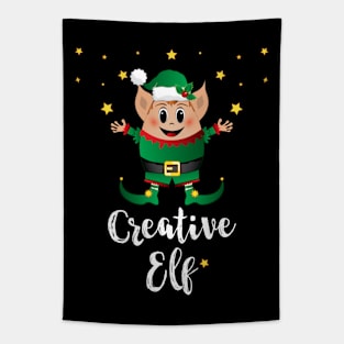 Creative Elf Christmas Elves Xmas Matching Family Group Tapestry