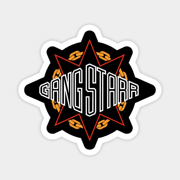 Gangstarr Logo Magnet by Noah Alexander Jones