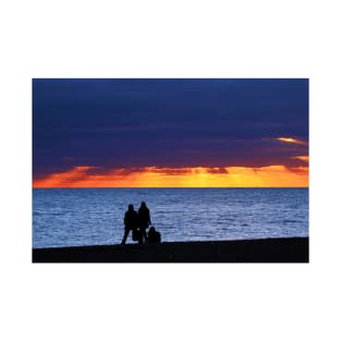 Brighton Beach - Watching the sunset. T-Shirt