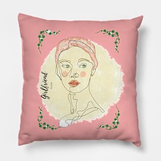 the beautiful girl - girlfriend Pillow