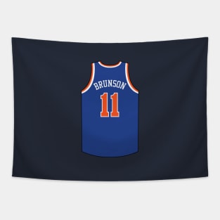 Jalen Brunson New York Jersey Blue Qiangy Tapestry