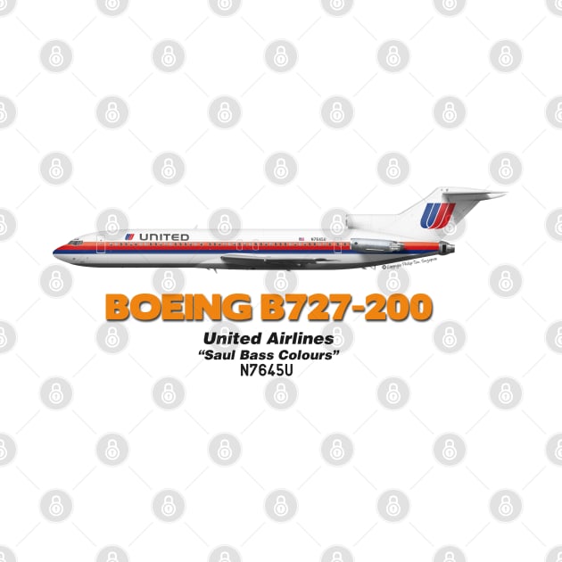 Boeing B727-200 - United Airlines "Saul Bass Colours" by TheArtofFlying