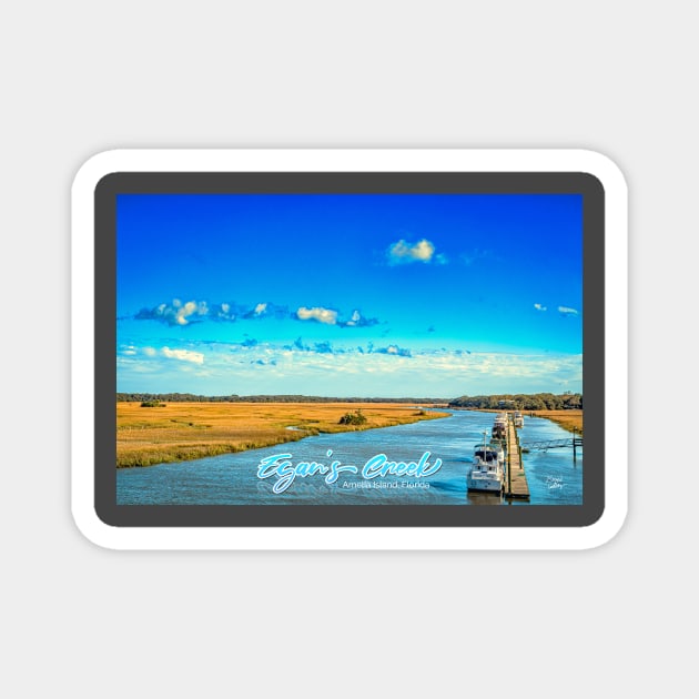 Egan's Creek Amelia Island Magnet by Gestalt Imagery