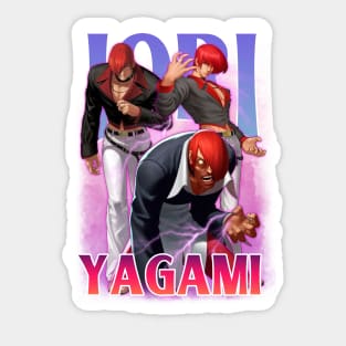 Iori Yagami KOF Bootleg Anime Greeting Card for Sale by