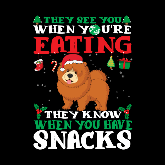 Christmas Dog Eating Snacks by CyberpunkTees