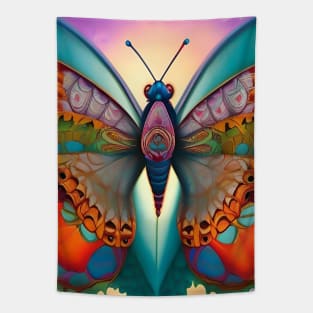 Hippie Trippy Wild Surreal Butterfly Tapestry