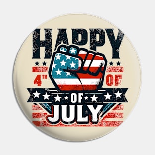 Happy 4th of July Pin