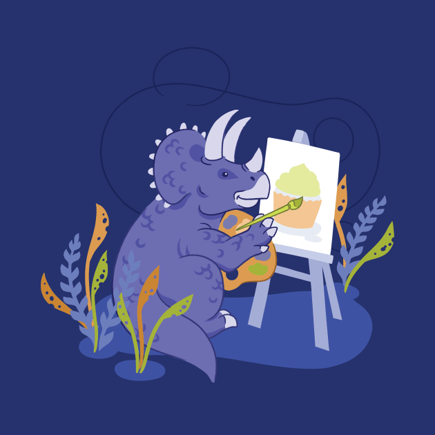 Painting Dino by polliadesign