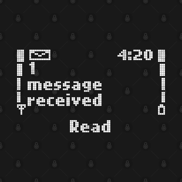 One Message Received (White Pixels) by inotyler